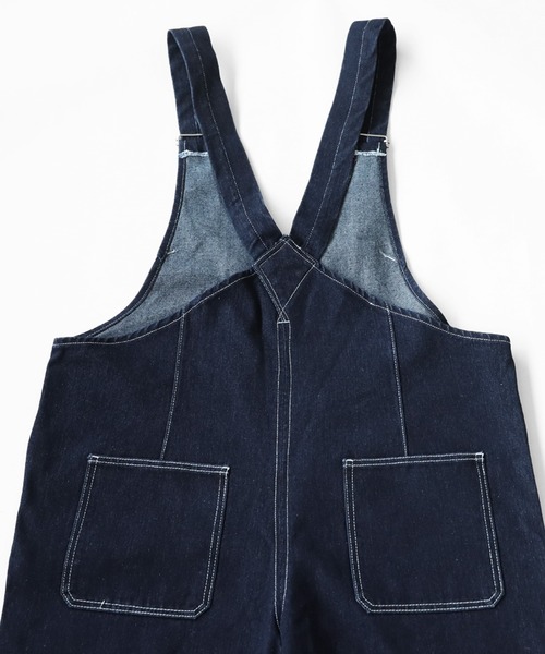 antiqua（アンティカ）の「デニムサロペットパンツ（サロペット/オーバーオール・レディース・ノンウォッシュ・L/M）」の14枚目の写真