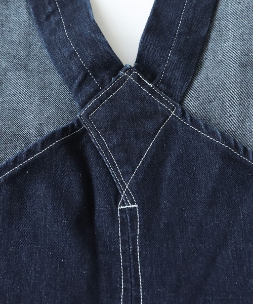 antiqua（アンティカ）の「デニムサロペットパンツ（サロペット/オーバーオール・レディース・ノンウォッシュ・L/M）」の16枚目の写真