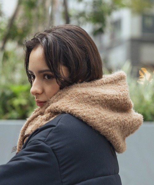 LAKOLE（ラコレ）の「ブークレーバラクラバ / 983993（ネックウォーマー/スヌード・レディース・キャメル/グレー/アイボリー・FREE）」の16枚目の写真