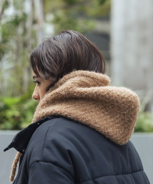 LAKOLE（ラコレ）の「ブークレーバラクラバ / 983993（ネックウォーマー/スヌード・レディース・キャメル/グレー/アイボリー・FREE）」の17枚目の写真