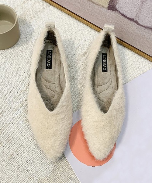 Miniministore(ミニミニストア)の「パンプス レディース 靴 シューズ 浅口(パンプス・レディース・ブラック/ダークベージュ/アイボリー・23.5cm/24.5cm/25.0cm/23.0cm/22.5cm/24.0cm)」の1枚目の写真