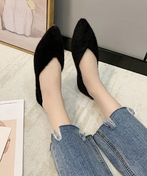 Miniministore(ミニミニストア)の「パンプス レディース 靴 シューズ 浅口(パンプス・レディース・ブラック/ダークベージュ/アイボリー・23.5cm/24.5cm/25.0cm/23.0cm/22.5cm/24.0cm)」の9枚目の写真