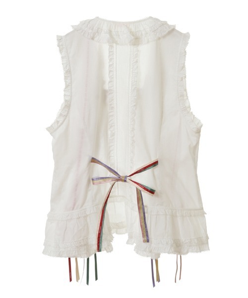 PINK HOUSE/ピンクハウス ホワイトベスト PINK HOUSE/ピンクハウス