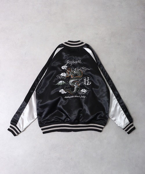 ACE(エース)の「ACE スカジャン(スカジャン・メンズ・カーキ/ブラック×シルバー/ブラック系その他/ピンク/ブラック×ゴールド/ブルー・M/L/LL)」の21枚目の写真