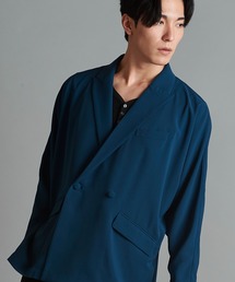【NO ID.】Dolman Sleeve Double Breasted Jacket / ドルマン スリーブ ダブル ブレスト ジャケット
