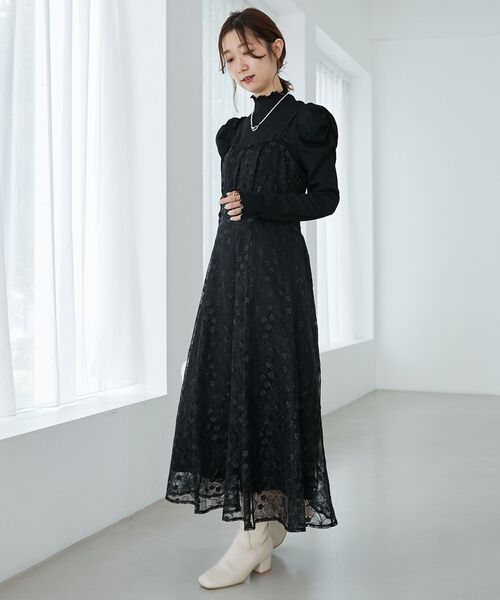 MAJESTIC LEGON(マジェスティックレゴン)の「Ladyライクパワショルトップス(Tシャツ/カットソー・レディース・ブラック/オフホワイト/ピンク・MEDIUM)」の10枚目の写真