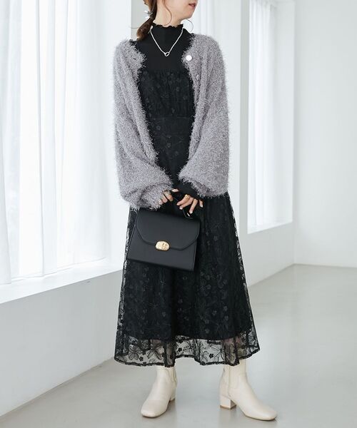 MAJESTIC LEGON(マジェスティックレゴン)の「Ladyライクパワショルトップス(Tシャツ/カットソー・レディース・ブラック/オフホワイト/ピンク・MEDIUM)」の20枚目の写真