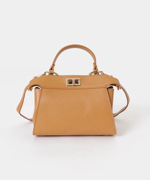 ブラウン レザー ハンドバッグ コーチ COACH バッグ （ブラウン） -ファッション通販 FASHION