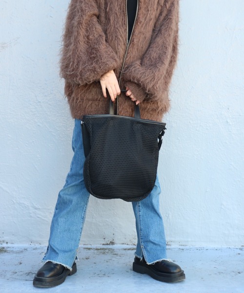 SPRUCE(スプルース)の「<SPRUCE/スプルス>ミケーネ2WAYトートバッグ(トートバッグ・レディース・ブルー/ブラック/ベージュ/グレー・ONE SIZE)」の3枚目の写真