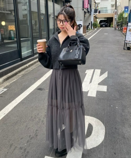 chico エンボスボストンバッグ Chico（チコ）の「配色エンボスボストンバッグ（ボストンバッグ