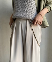 DouDou | レザー×チェーンサスペンダー(その他小物)