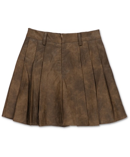 SPINNS(スピンズ)の「【S.Mサイズ展開】ウォッシュ加工プリーツミニスカート/スカパン(スカート・レディース・ブラウン/ブラック/グレー・M/S)」の20枚目の写真