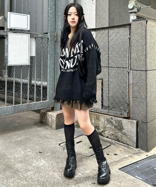 SPINNS(スピンズ)の「【S.Mサイズ展開】ウォッシュ加工プリーツミニスカート/スカパン(スカート・レディース・ブラウン/ブラック/グレー・M/S)」の16枚目の写真