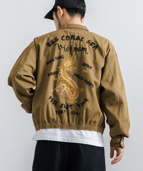 KRIFF MAYER（クリフメイヤー）の「KRIFF MAYER クリフメイヤー スーベニアベトナムジャンパー 2334001（ブルゾン・メンズ・ブラウン/カーキ/マスタード/ダークブルー/チャコール・L/XL/M）」の3枚目の写真