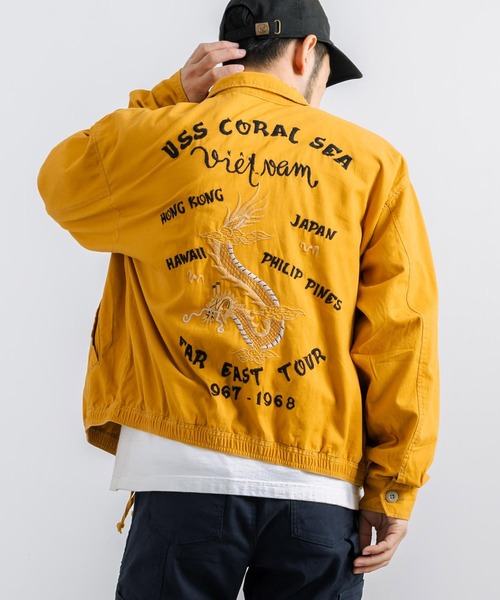 KRIFF MAYER（クリフメイヤー）の「KRIFF MAYER クリフメイヤー スーベニアベトナムジャンパー 2334001（ブルゾン・メンズ・ブラウン/カーキ/マスタード/ダークブルー/チャコール・L/XL/M）」の5枚目の写真