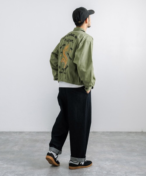 KRIFF MAYER（クリフメイヤー）の「KRIFF MAYER クリフメイヤー スーベニアベトナムジャンパー 2334001（ブルゾン・メンズ・ブラウン/カーキ/マスタード/ダークブルー/チャコール・L/XL/M）」の15枚目の写真