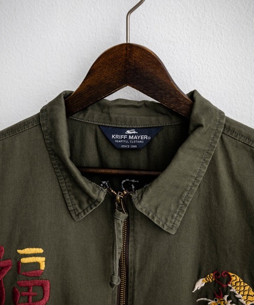 KRIFF MAYER（クリフメイヤー）の「KRIFF MAYER クリフメイヤー スーベニアベトナムジャンパー 2334001（ブルゾン・メンズ・ブラウン/カーキ/マスタード/ダークブルー/チャコール・L/XL/M）」の21枚目の写真