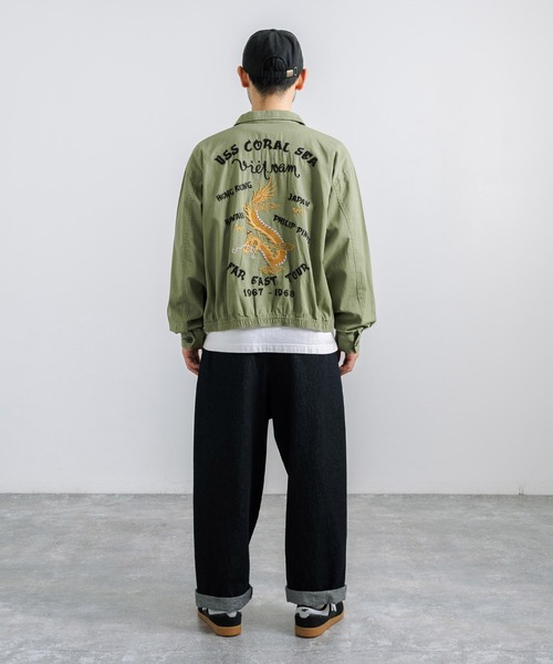 KRIFF MAYER（クリフメイヤー）の「KRIFF MAYER クリフメイヤー スーベニアベトナムジャンパー 2334001（ブルゾン・メンズ・ブラウン/カーキ/マスタード/ダークブルー/チャコール・L/XL/M）」の18枚目の写真