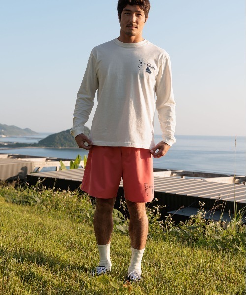 OFFSHORE（オフショア）の「BANZAI FUJI L/S TEE/バンザイフジ ロングスリーブティ（Tシャツ/カットソー・メンズ・ホワイト/ベージュ・XL/L/M/S）」の4枚目の写真