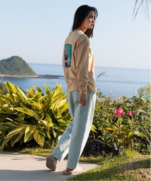 OFFSHORE（オフショア）の「BANZAI FUJI L/S TEE/バンザイフジ ロングスリーブティ（Tシャツ/カットソー・メンズ・ホワイト/ベージュ・XL/L/M/S）」の6枚目の写真