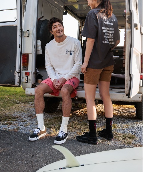 OFFSHORE（オフショア）の「BANZAI FUJI L/S TEE/バンザイフジ ロングスリーブティ（Tシャツ/カットソー・メンズ・ホワイト/ベージュ・XL/L/M/S）」の3枚目の写真