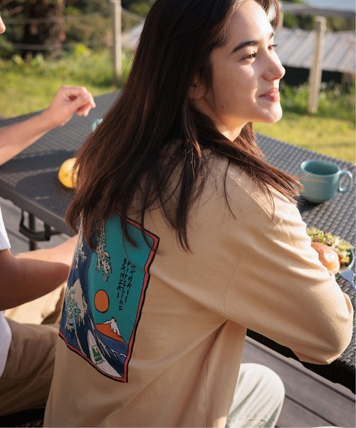 OFFSHORE（オフショア）の「BANZAI FUJI L/S TEE/バンザイフジ ロングスリーブティ（Tシャツ/カットソー・メンズ・ホワイト/ベージュ・XL/L/M/S）」の11枚目の写真