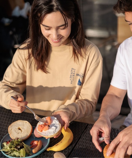 OFFSHORE（オフショア）の「BANZAI FUJI L/S TEE/バンザイフジ ロングスリーブティ（Tシャツ/カットソー・メンズ・ホワイト/ベージュ・XL/L/M/S）」の9枚目の写真