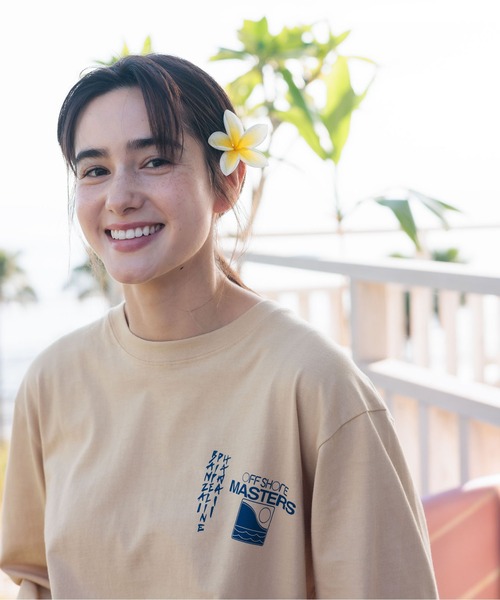 OFFSHORE（オフショア）の「BANZAI FUJI L/S TEE/バンザイフジ ロングスリーブティ（Tシャツ/カットソー・メンズ・ホワイト/ベージュ・XL/L/M/S）」の14枚目の写真