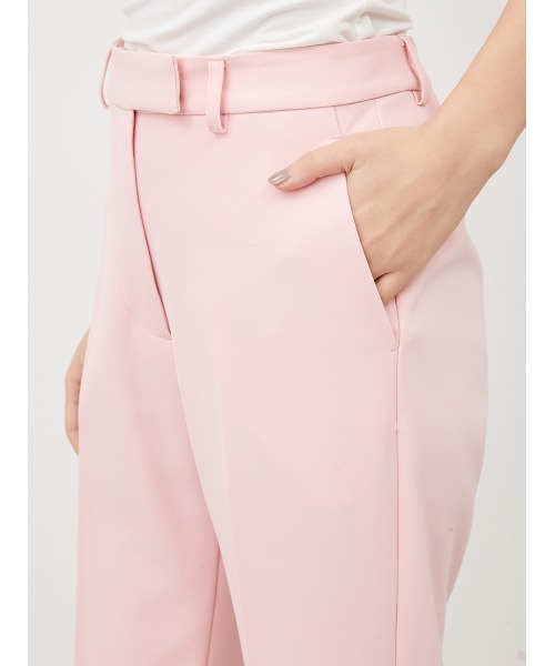 Mila Owen(ミラオーウェン)の「センタープレス後ゴムテーパードパンツ【手洗い可能】(スラックス・レディース・ピンク/アイボリー/ブラック/ブルー・2/0/1/00)」の14枚目の写真