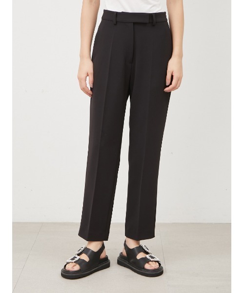 Mila Owen(ミラオーウェン)の「センタープレス後ゴムテーパードパンツ【手洗い可能】(スラックス・レディース・ピンク/アイボリー/ブラック/ブルー・2/0/1/00)」の6枚目の写真