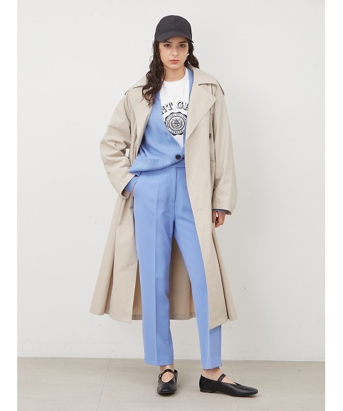 Mila Owen(ミラオーウェン)の「センタープレス後ゴムテーパードパンツ【手洗い可能】(スラックス・レディース・ピンク/アイボリー/ブラック/ブルー・2/0/1/00)」の10枚目の写真