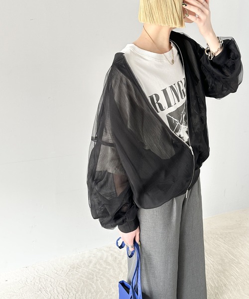 セール】今っぽいこなれ感を叶える。チュール×シフォン