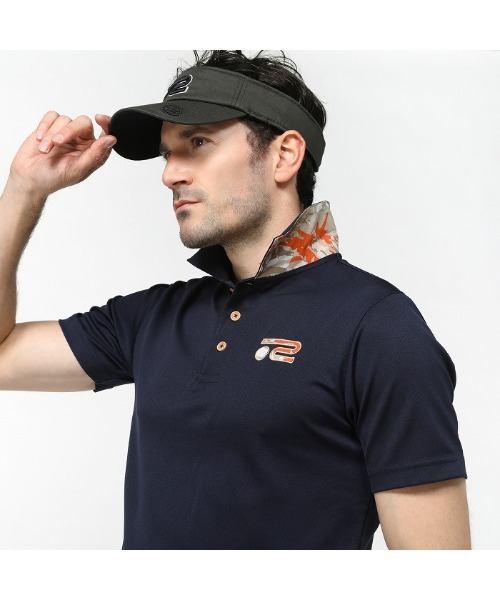 ROSASEN(ロサーセン)の「【Rosasen/GOLF】ハイパークールWニットカノコ半袖ポロ(ポロシャツ・メンズ・オフホワイト/ネイビー・48/50)」の6枚目の写真