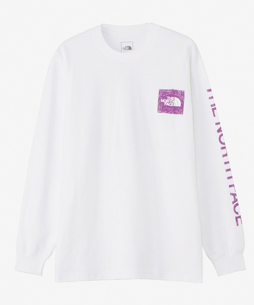 THE NORTH FACE（ザノースフェイス）の「THE NORTH FACE/ザ・ノース・フェイス  L/S Sleeve Graphic Tee レギュラーシルエット ヘビーコットン NT32438（Tシャツ/カットソー・メンズ・ホワイト/コバルトブルー/ブラック/グレー・M/L/XL/2XL）」の17枚目の写真