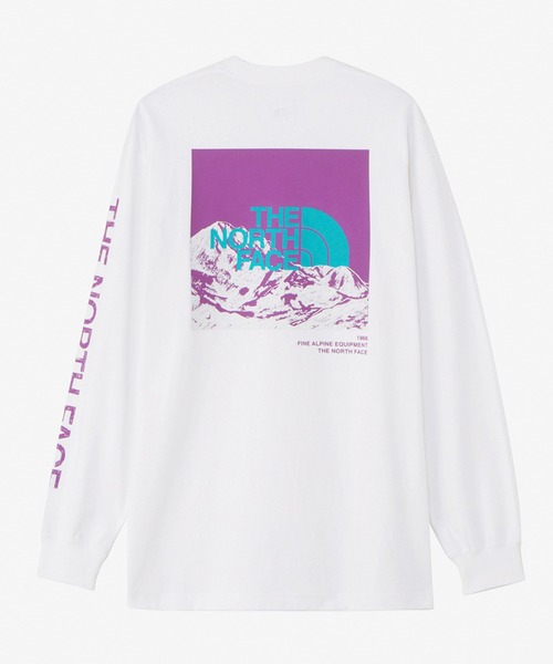 THE NORTH FACE（ザノースフェイス）の「THE NORTH FACE/ザ・ノース・フェイス  L/S Sleeve Graphic Tee レギュラーシルエット ヘビーコットン NT32438（Tシャツ/カットソー・メンズ・ホワイト/コバルトブルー/ブラック/グレー・M/L/XL/2XL）」の16枚目の写真