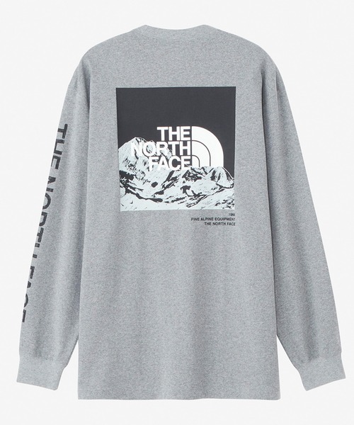 THE NORTH FACE（ザノースフェイス）の「THE NORTH FACE/ザ・ノース・フェイス  L/S Sleeve Graphic Tee レギュラーシルエット ヘビーコットン NT32438（Tシャツ/カットソー・メンズ・ホワイト/コバルトブルー/ブラック/グレー・M/L/XL/2XL）」の12枚目の写真