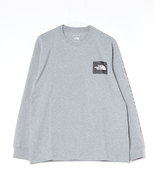 THE NORTH FACE（ザノースフェイス）の「THE NORTH FACE/ザ・ノース・フェイス  L/S Sleeve Graphic Tee レギュラーシルエット ヘビーコットン NT32438（Tシャツ/カットソー・メンズ・ホワイト/コバルトブルー/ブラック/グレー・M/L/XL/2XL）」の22枚目の写真
