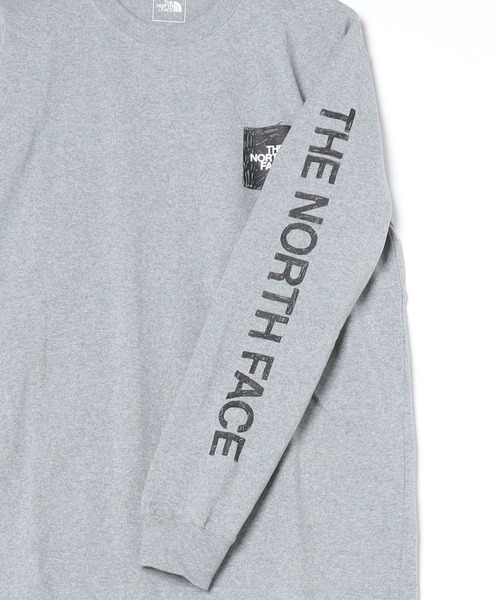 THE NORTH FACE（ザノースフェイス）の「THE NORTH FACE/ザ・ノース・フェイス  L/S Sleeve Graphic Tee レギュラーシルエット ヘビーコットン NT32438（Tシャツ/カットソー・メンズ・ホワイト/コバルトブルー/ブラック/グレー・M/L/XL/2XL）」の20枚目の写真