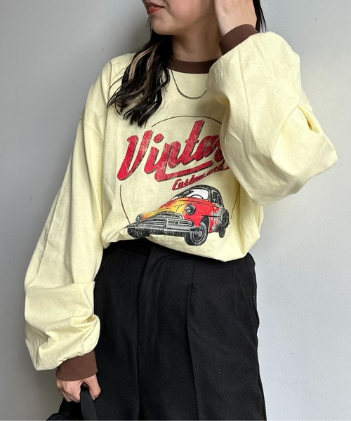 CPCM（シーピーシーエム）の「ヴィンテージライクプリントT（Tシャツ/カットソー・メンズ・チャコールグレー/イエロー/オフホワイト・LARGE/MEDIUM）」の19枚目の写真