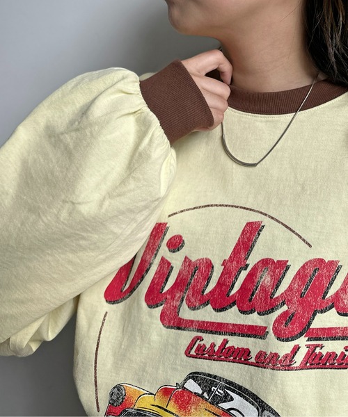 CPCM（シーピーシーエム）の「ヴィンテージライクプリントT（Tシャツ/カットソー・メンズ・チャコールグレー/イエロー/オフホワイト・LARGE/MEDIUM）」の20枚目の写真