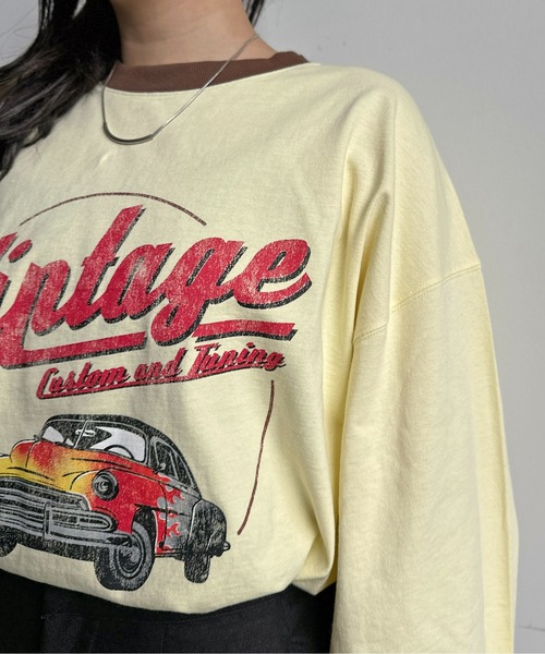 CPCM（シーピーシーエム）の「ヴィンテージライクプリントT（Tシャツ/カットソー・メンズ・チャコールグレー/イエロー/オフホワイト・LARGE/MEDIUM）」の21枚目の写真