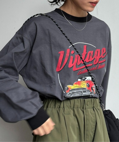 CPCM（シーピーシーエム）の「ヴィンテージライクプリントT（Tシャツ/カットソー・メンズ・チャコールグレー/イエロー/オフホワイト・LARGE/MEDIUM）」の15枚目の写真