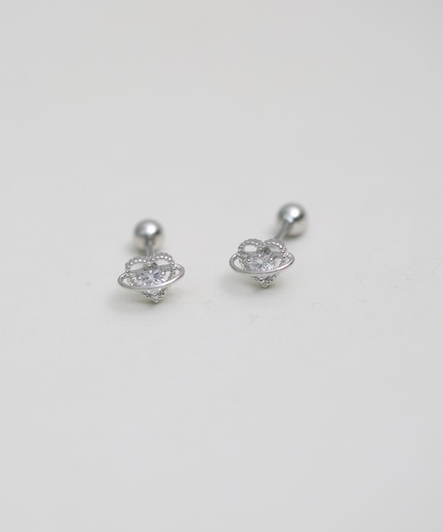 Peony(ピオニー)の「【Peony/ピオニー】/サージカルステンレス 2種ハートモチーフピアス(ピアス(両耳用)・レディース・ゴールド系2/ゴールド系1/シルバー系2/その他2/その他1/シルバー系1・FREE)」の2枚目の写真
