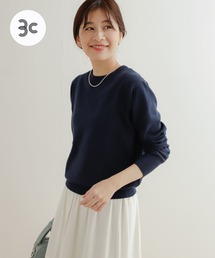 オーガニックコットンクルーネックプルオーバー