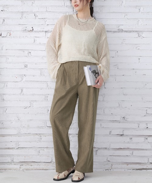 トップス Mee セール】シースルーメッシュトップス（Tシャツ/カットソー