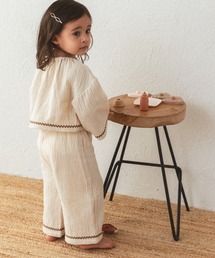 【sea and shells by pairmanon】ダブルガーゼ 配色 セットアップ