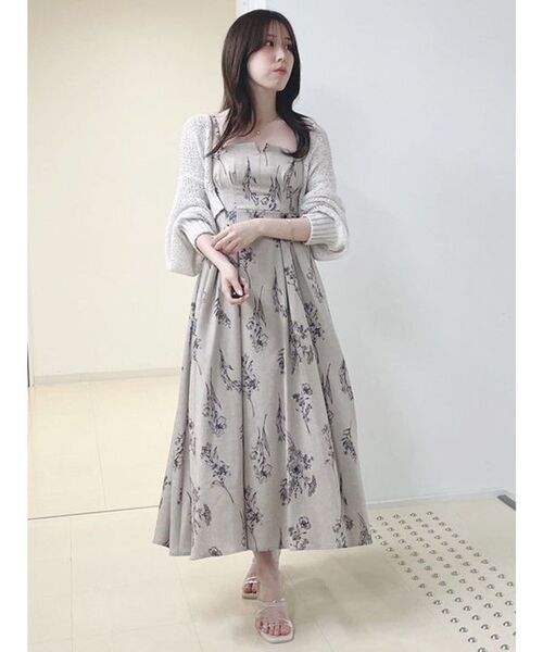 MERCURYDUO(マーキュリーデュオ)の「リネンライクバックレースアップキャミワンピース(ワンピース・レディース・ベージュ/パープル/その他1・SMALL/MEDIUM)」の8枚目の写真