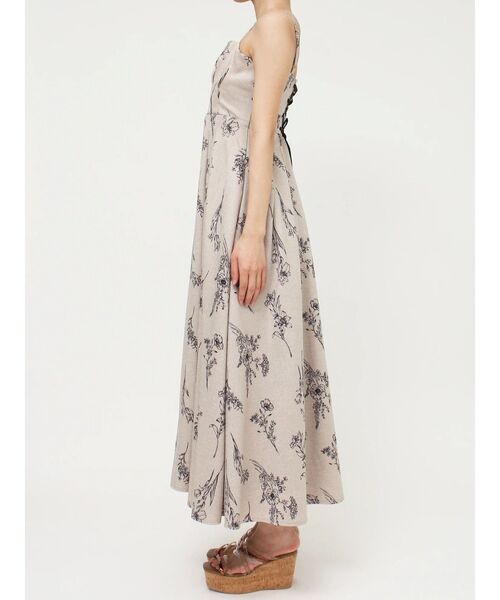 MERCURYDUO(マーキュリーデュオ)の「リネンライクバックレースアップキャミワンピース(ワンピース・レディース・ベージュ/パープル/その他1・SMALL/MEDIUM)」の12枚目の写真