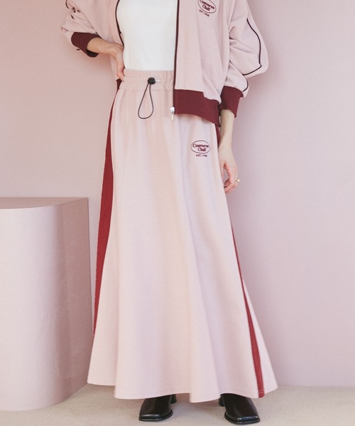 AVANT CONVERSE(アヴァンコンバース)の「【CONVERSE別注】サイドラインピケスカート【セットアップ対応】【洗える】(スカート・レディース・ピンク/ネイビー/オフホワイト・M)」の18枚目の写真