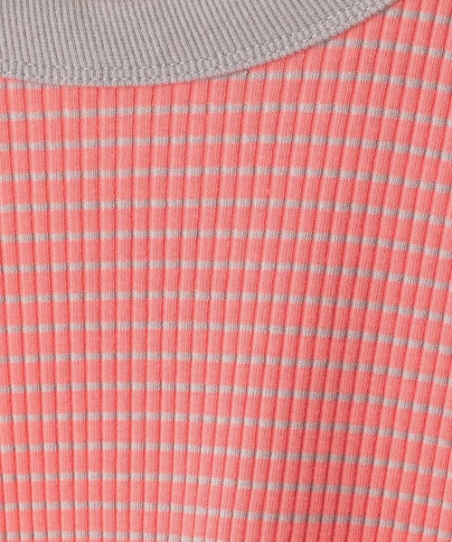 RAGEBLUE(レイジブルー)の「テレコボーダー/コンパクトTシャツ(Tシャツ/カットソー・レディース・ホワイト系/ピンク系・FREE)」の10枚目の写真